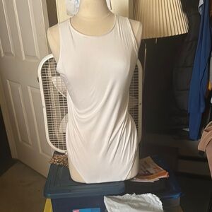 Cacique White Fitted Sleeveless BODY SUIT NWOT